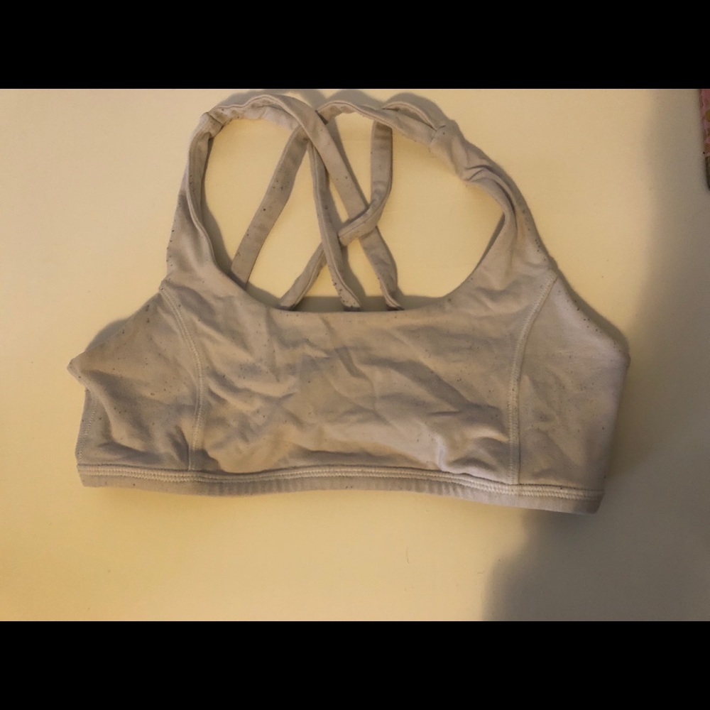 Ivivva White Girls Cross Sports Bra
